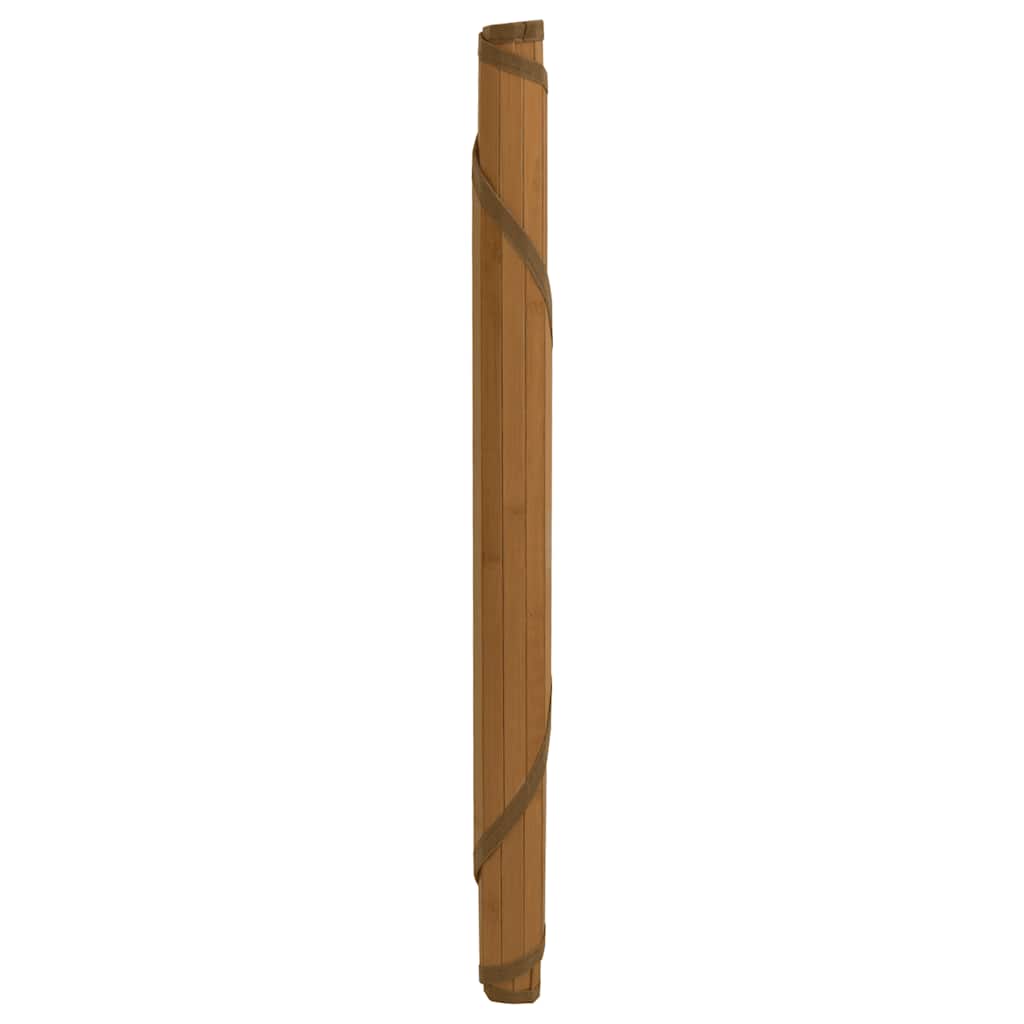 Tappeto Rotondo Marrone 60 cm in BambÃ¹
