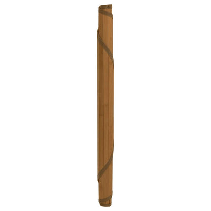 Tappeto Rotondo Marrone 60 cm in BambÃ¹
