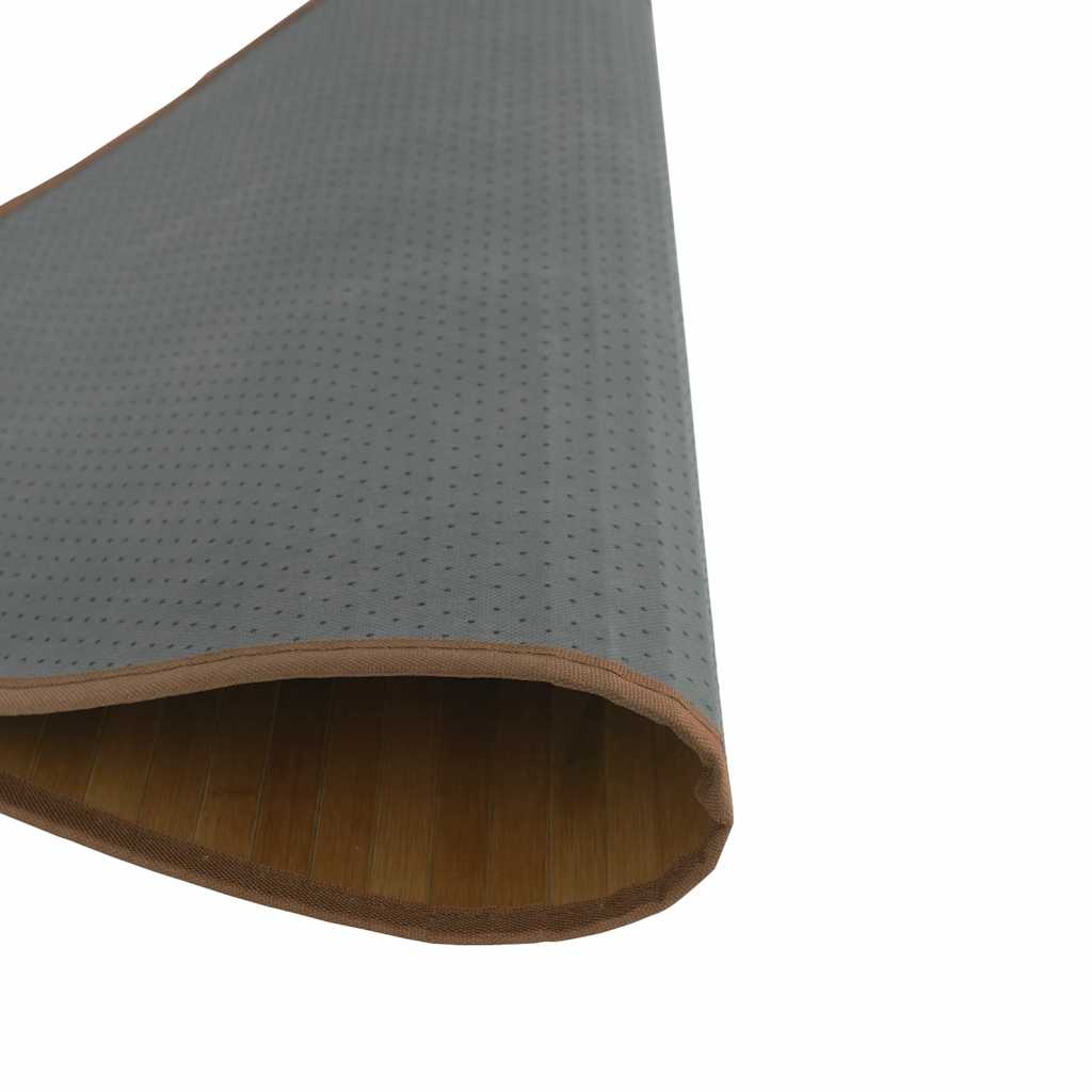 Tappeto Rotondo Marrone 60 cm in BambÃ¹