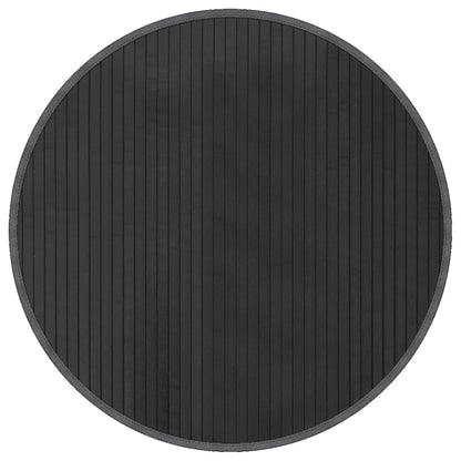 Tappeto Rotondo Grigio 60 cm in BambÃ¹