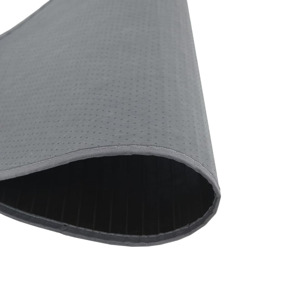 Tappeto Rotondo Grigio 60 cm in BambÃ¹