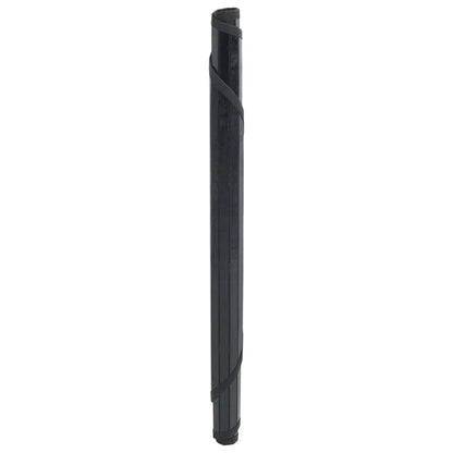 Tappeto Rotondo Nero 80 cm in BambÃƒÂ¹