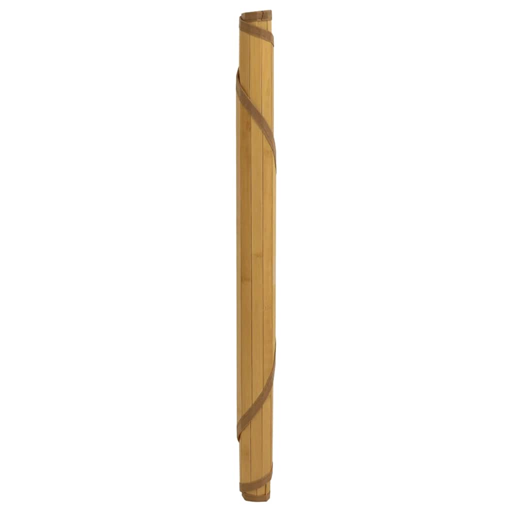 Tappeto Rotondo Naturale 80 cm in BambÃƒÂ¹