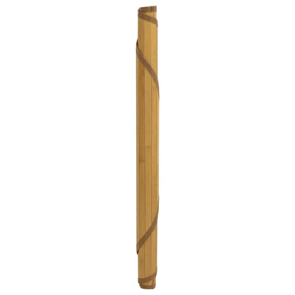 Tappeto Rotondo Naturale 80 cm in BambÃƒÂ¹