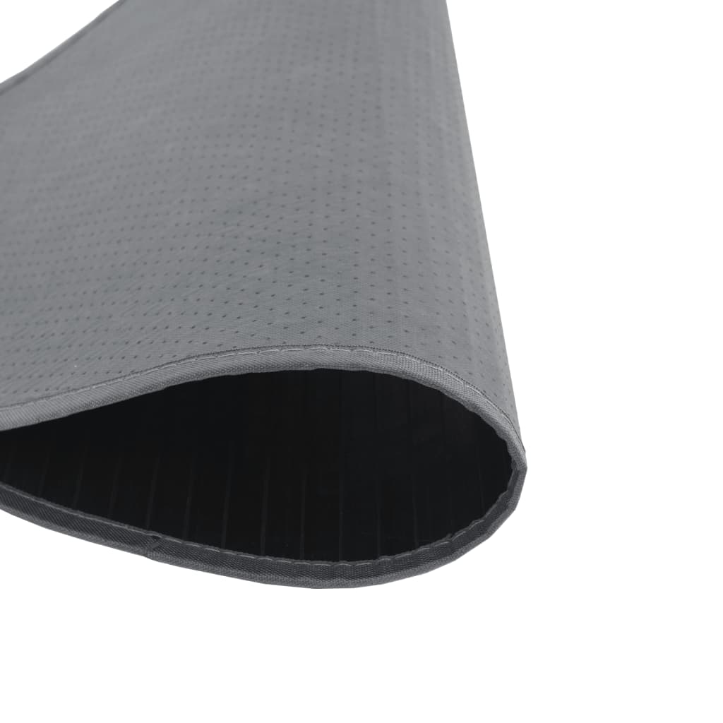 Tappeto Rotondo Grigio 80 cm in BambÃ¹
