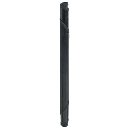 Tappeto Rotondo Nero 100 cm in BambÃ¹