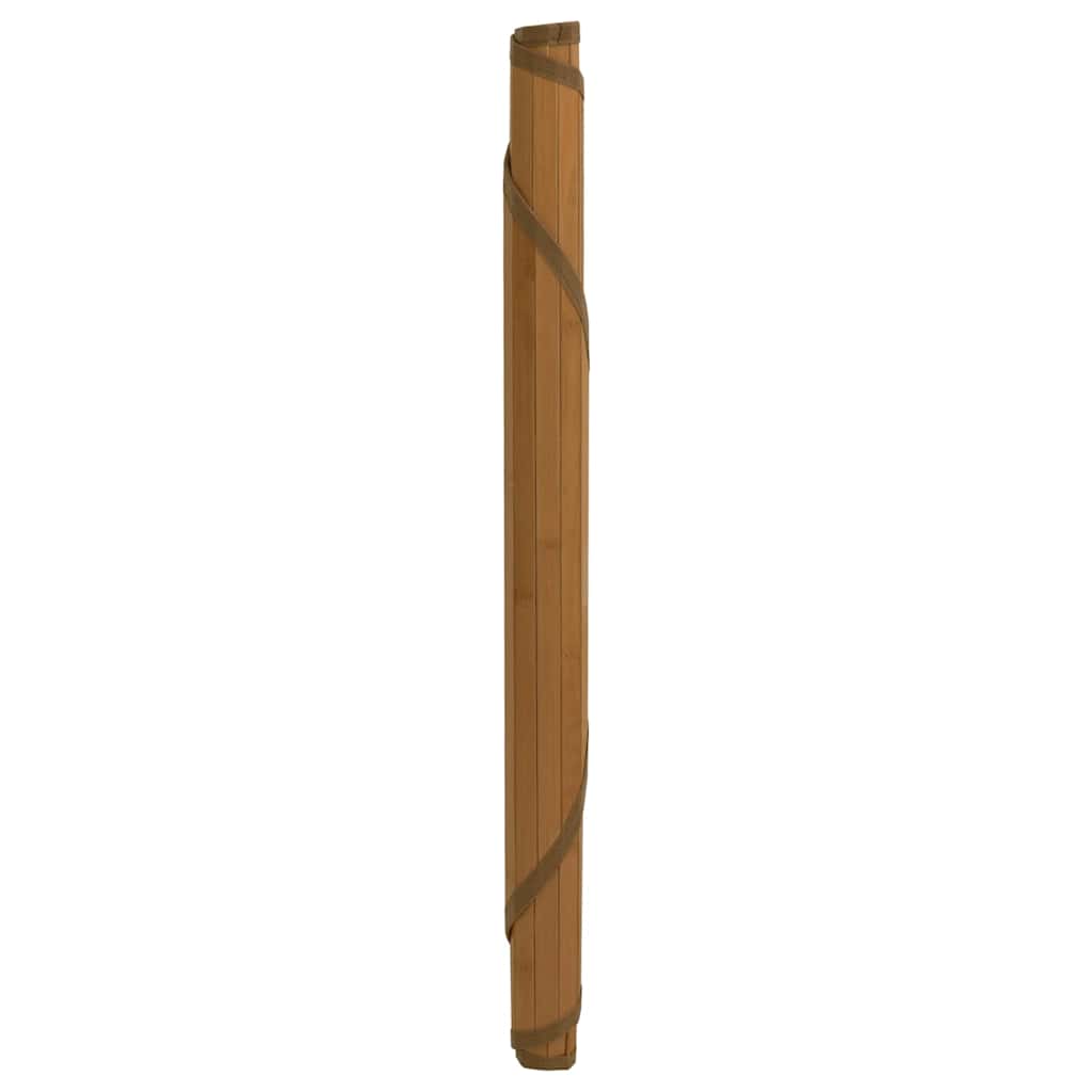 Tappeto Rotondo Marrone 100 cm in BambÃ¹