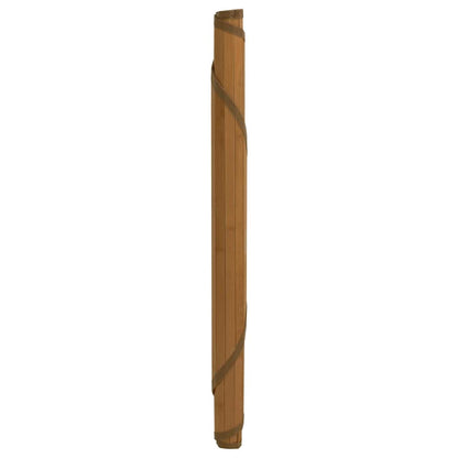 Tappeto Rotondo Marrone 100 cm in BambÃ¹