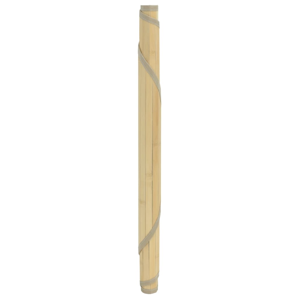 Tappeto Rotondo Naturale Chiaro 100 cm in BambÃ¹