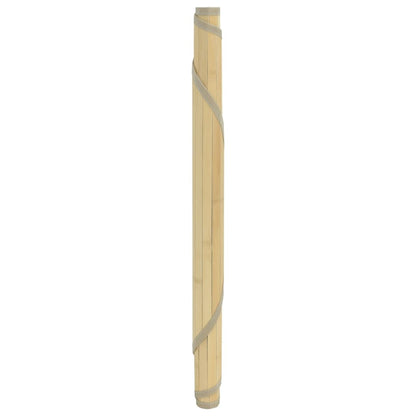 Tappeto Rotondo Naturale Chiaro 100 cm in BambÃ¹