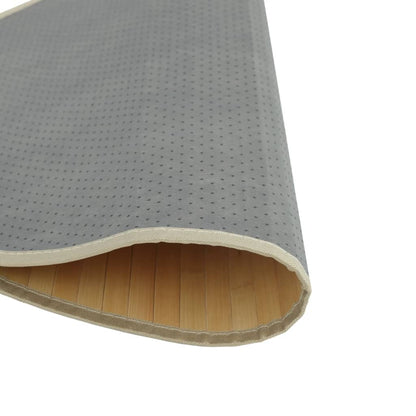 Tappeto Rotondo Naturale Chiaro 100 cm in BambÃ¹
