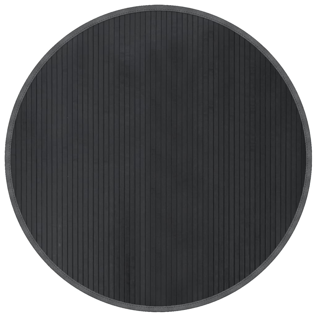 Tappeto Rotondo Grigio 100 cm in BambÃ¹