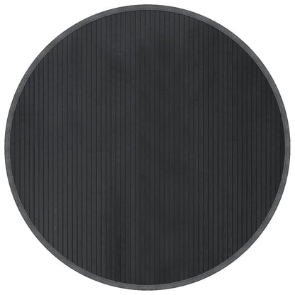 Tappeto Rotondo Grigio 100 cm in BambÃ¹