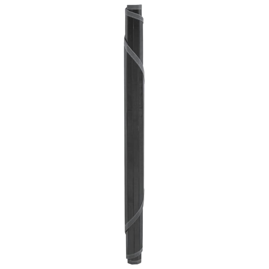 Tappeto Rotondo Grigio 100 cm in BambÃ¹