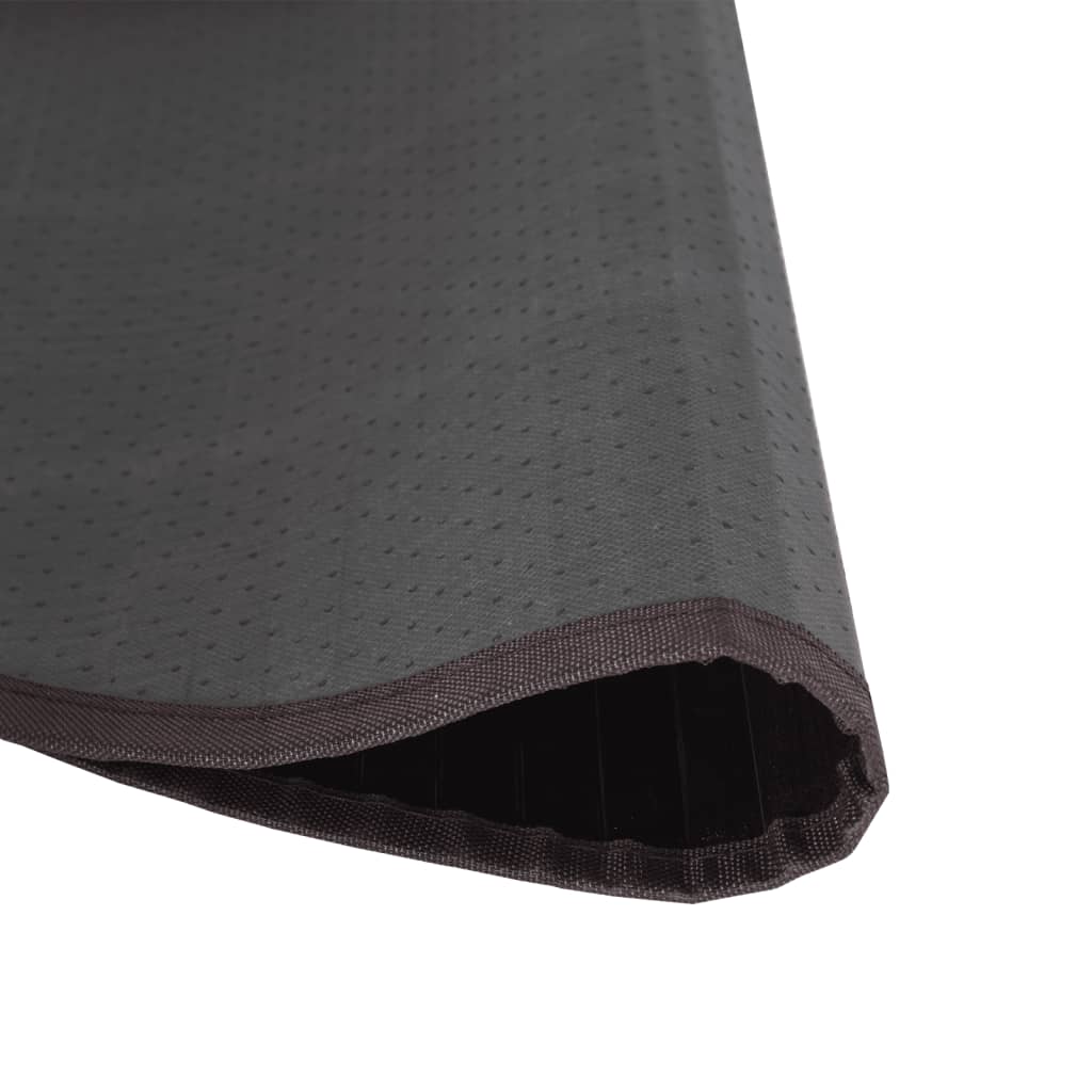 Tappeto Rotondo Marrone Scuro 100 cm in BambÃ¹