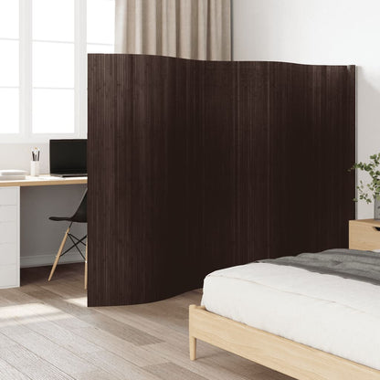 Divisorio Ambienti Marrone Scuro 165x400 cm in BambÃƒÂ¹
