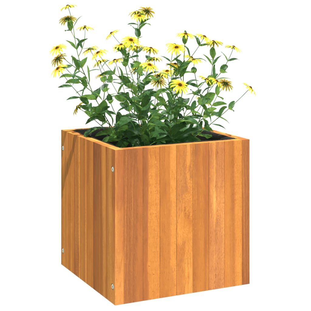 Fioriera da Giardino 35x35x35 cm in Legno Massello di Acacia