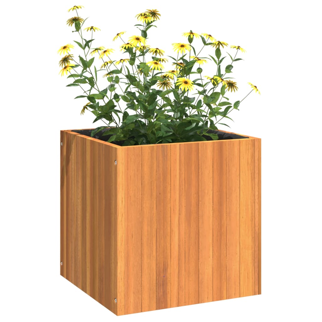 Fioriera da Giardino 45x45x45 cm in Legno Massello di Acacia