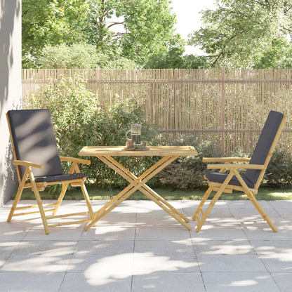 Tavolo da Giardino Pieghevole 110x55x75 cm in BambÃ¹