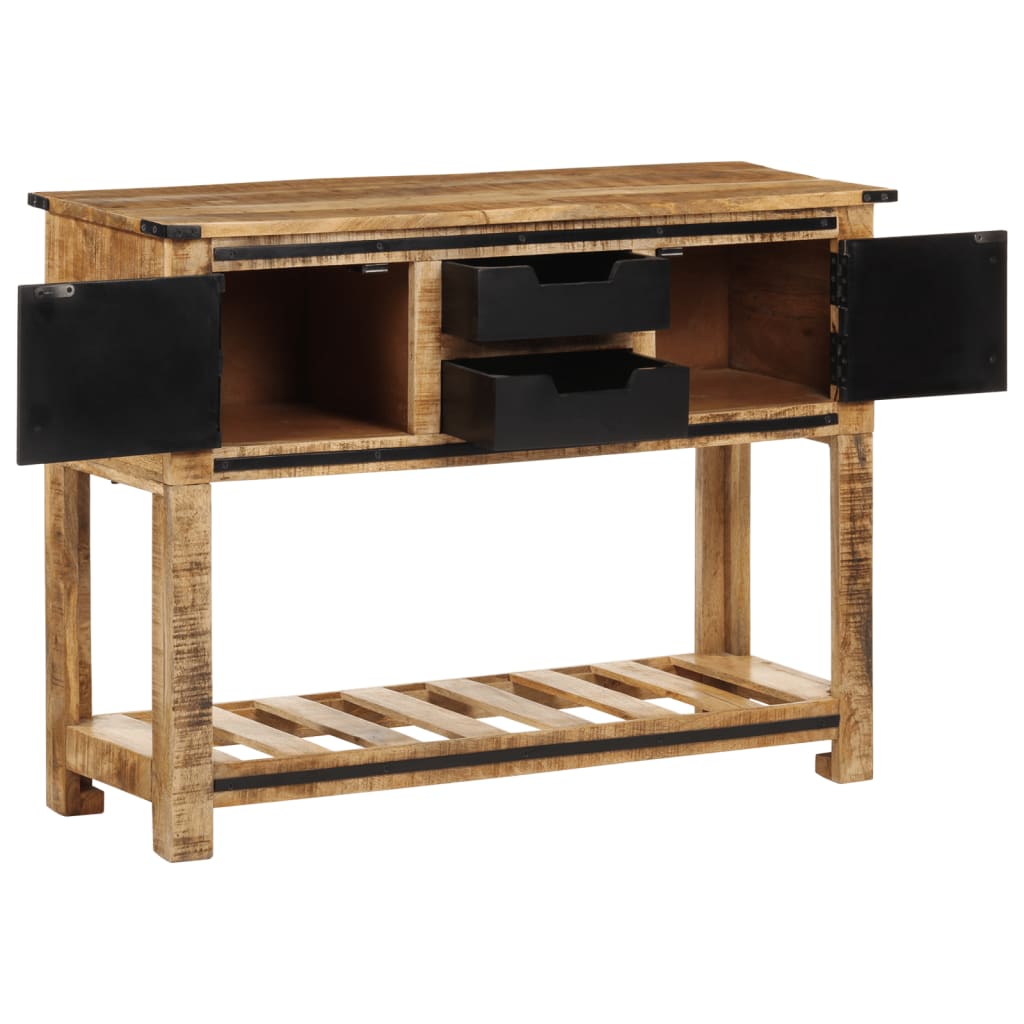 Tavolo Consolle 100x35x75 cm in Legno Massello di Mango