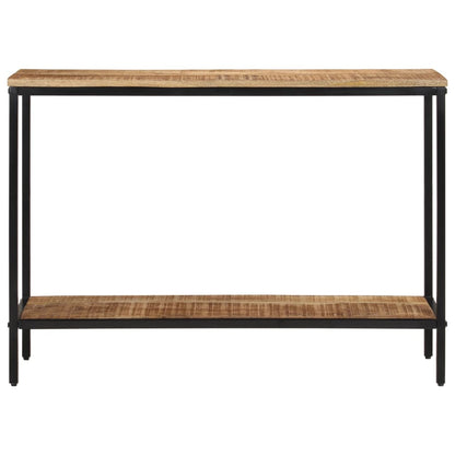 Tavolo Consolle 100x35x70 cm in Legno Massello di Mango Grezzo