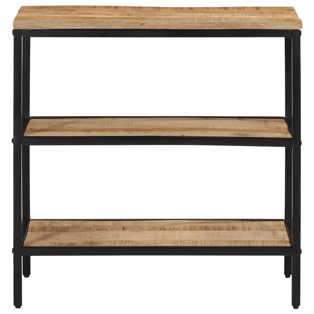 Tavolo Consolle 70x35x70 cm in Legno Massello di Mango Grezzo