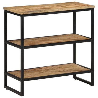 Tavolo Consolle 70x35x70 cm in Legno Massello di Mango Grezzo