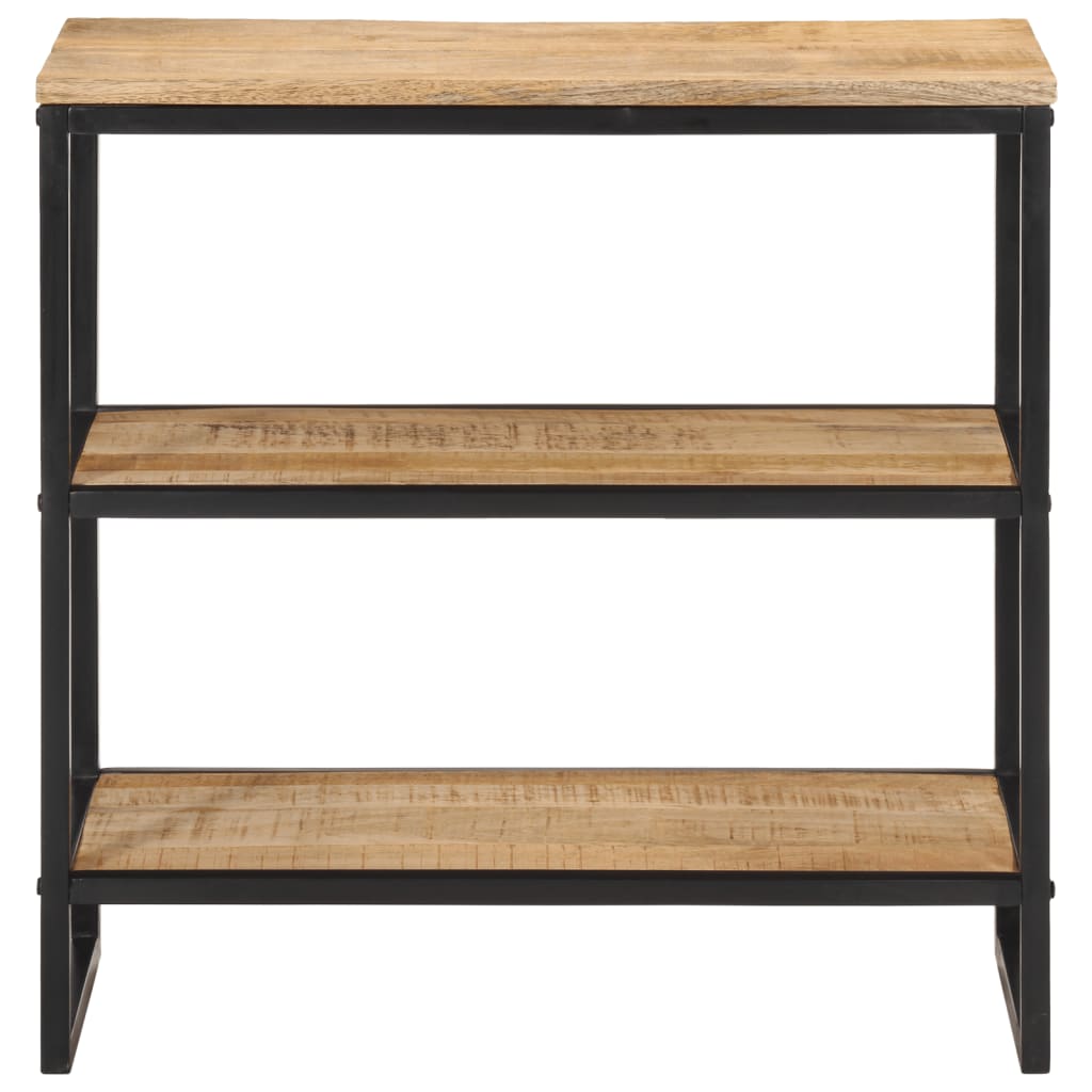 Tavolo Consolle 70x35x70 cm in Legno Massello di Mango Grezzo
