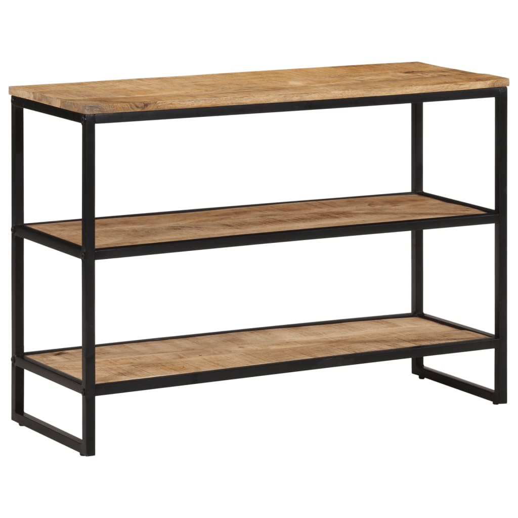 Tavolo Consolle 100x35x70 cm in Legno Massello di Mango Grezzo