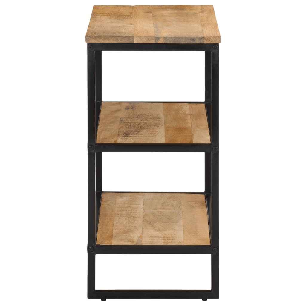 Tavolo Consolle 100x35x70 cm in Legno Massello di Mango Grezzo