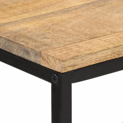 Tavolo Consolle 100x35x70 cm in Legno Massello di Mango Grezzo