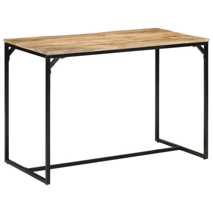 Tavolo da Pranzo 110x55x75 cm in Legno Massello di Mango Grezzo