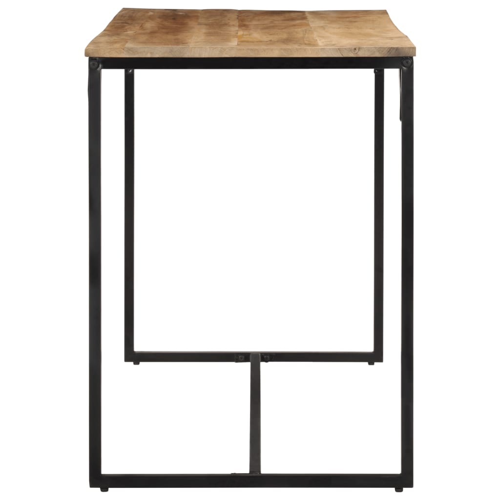 Tavolo da Pranzo 110x55x75 cm in Legno Massello di Mango Grezzo