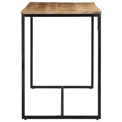 Tavolo da Pranzo 110x55x75 cm in Legno Massello di Mango Grezzo