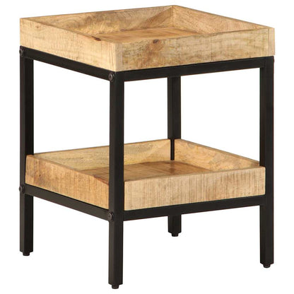 Tavolo laterale Marrone 35 x 35 x 45 cm Legno di mango massello