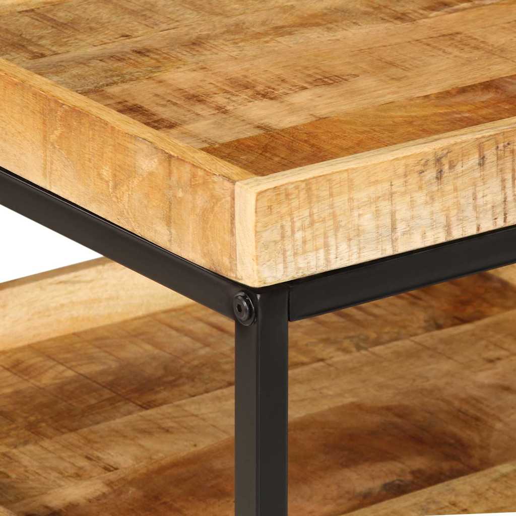Tavolo laterale Marrone 55 x 55 x 45 cm Legno di mango massello