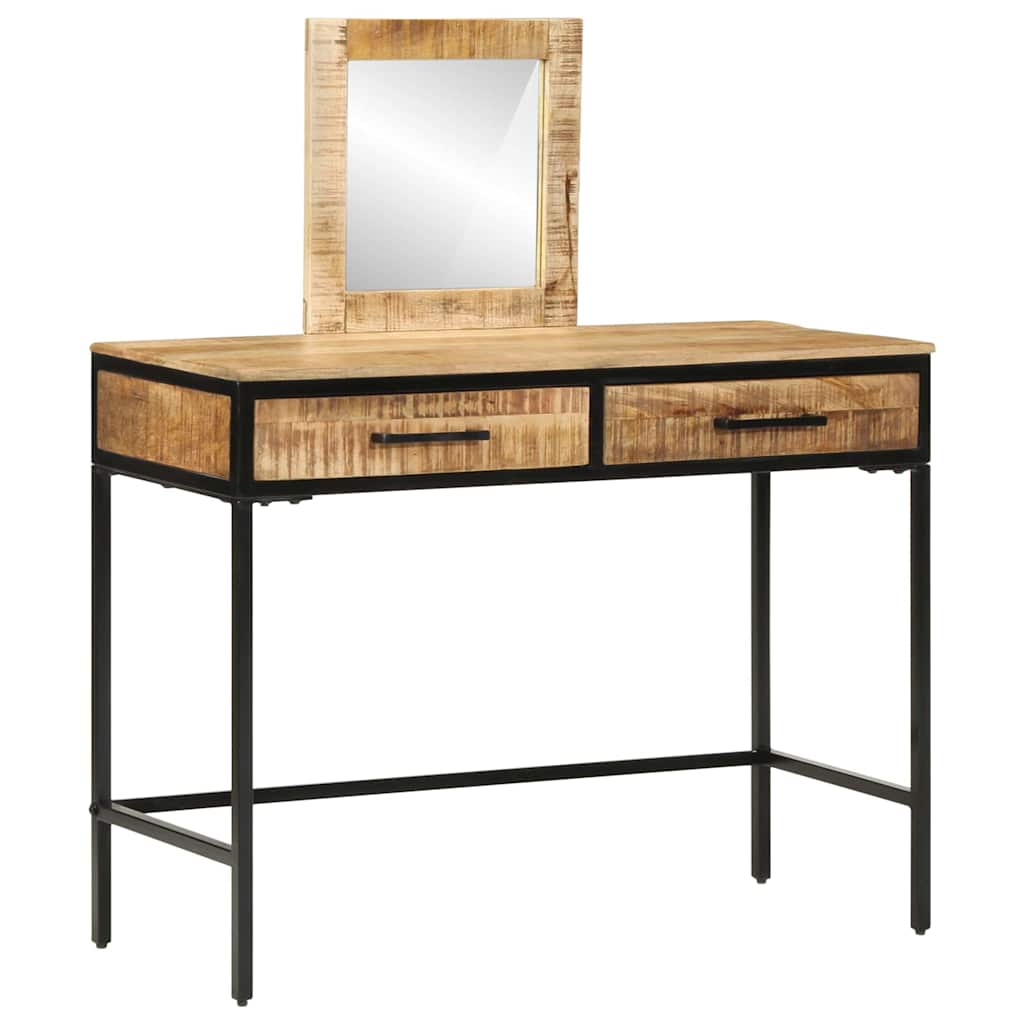 Tavolo da Trucco con cassetto Marrone 100 x 40 x 120 cm