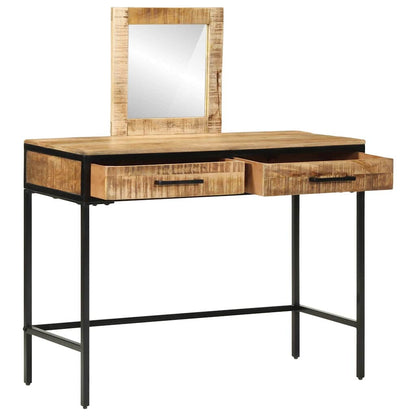 Tavolo da Trucco con cassetto Marrone 100 x 40 x 120 cm