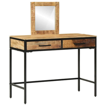Tavolo da Trucco con cassetto Marrone 100 x 40 x 120 cm