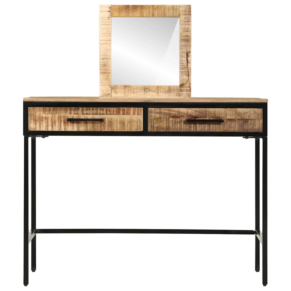 Tavolo da Trucco con cassetto Marrone 100 x 40 x 120 cm