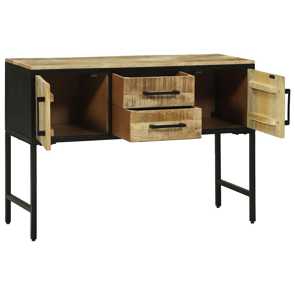 Tavolo consolle con cassetto con porta Marrone 100 x 35 x 70 cm