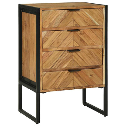Credenza 70 x 35 x 75 cm Legno massello di acacia