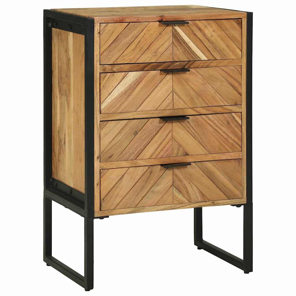 Credenza 70 x 35 x 75 cm Legno massello di acacia