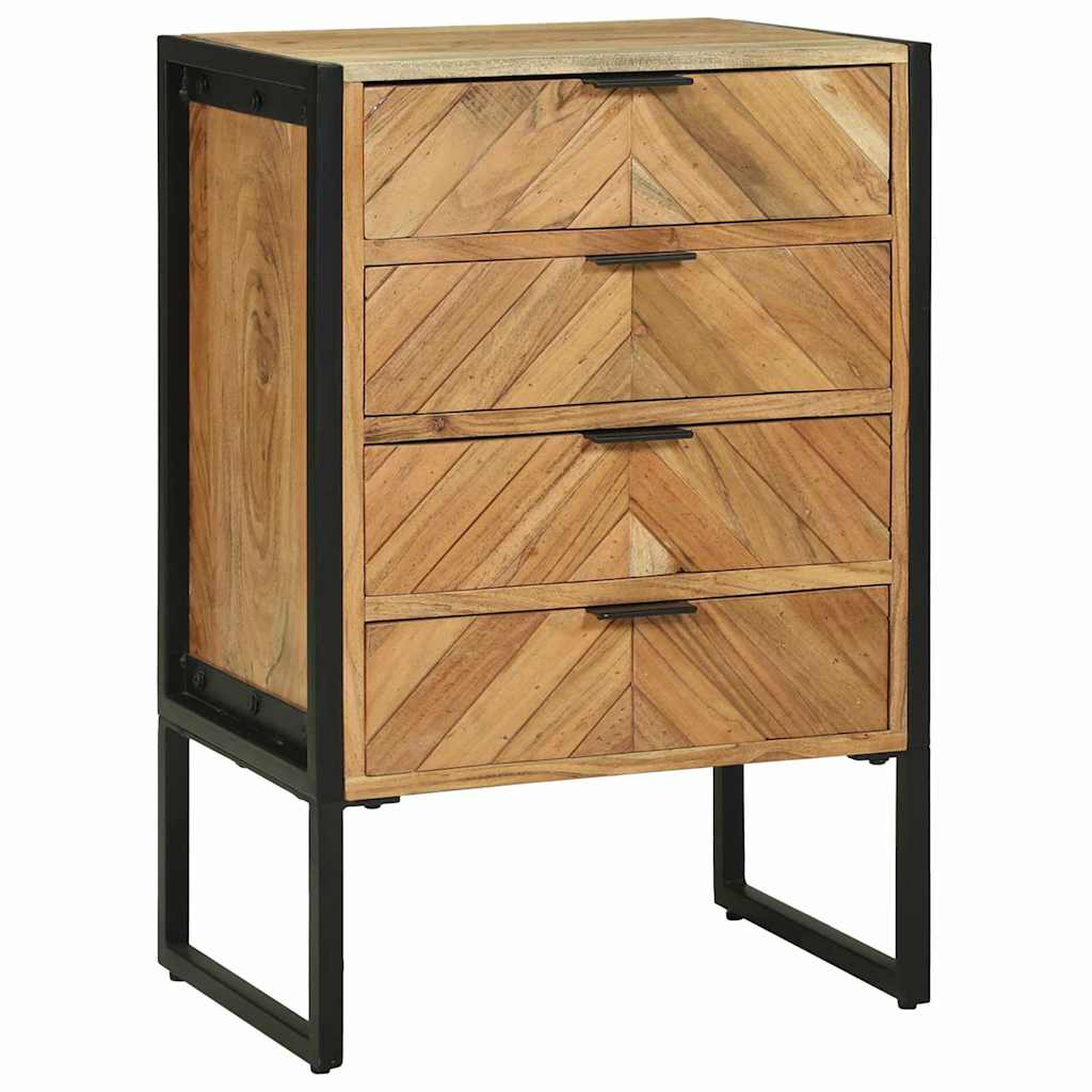Credenza 70 x 35 x 75 cm Legno massello di acacia