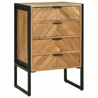 Credenza 70 x 35 x 75 cm Legno massello di acacia