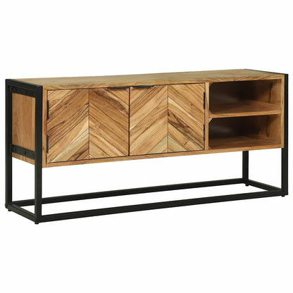 Mobile TV Marrone 110 x 30 x 50 cm Legno di Acacia Massello