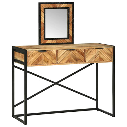 Tavolo da Trucco con cassetto Marrone 100 x 40 x 120 cm