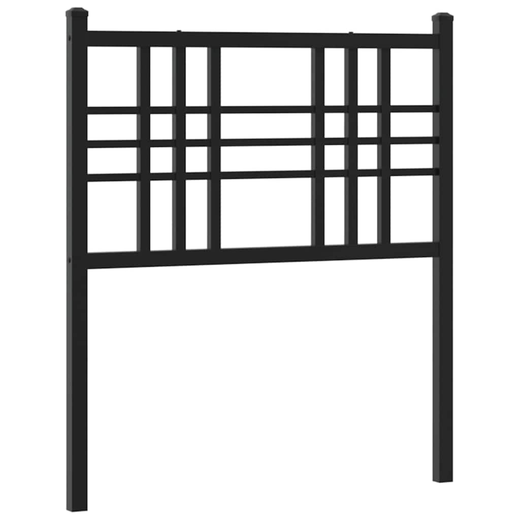 Testiera di Ricambio in Metallo Nero 75 cm