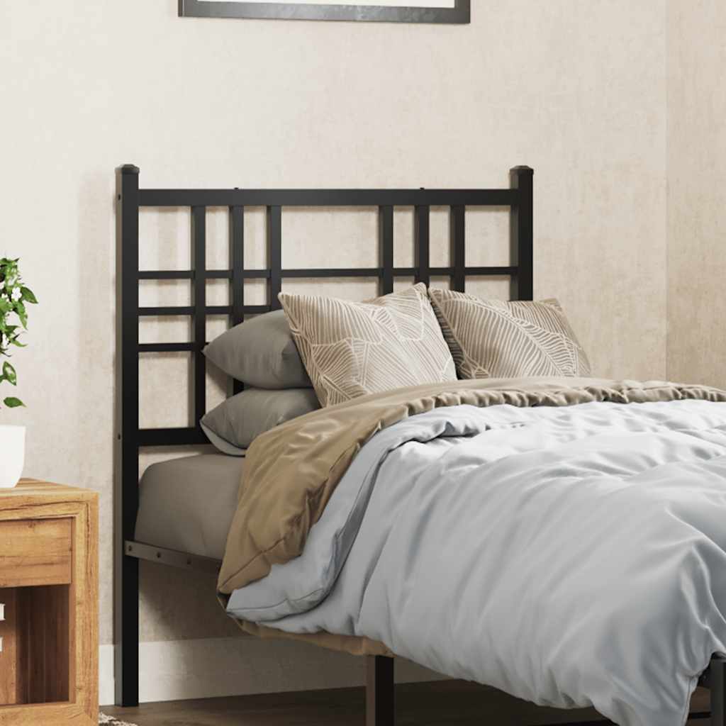 Testiera di Ricambio in Metallo Nero 75 cm
