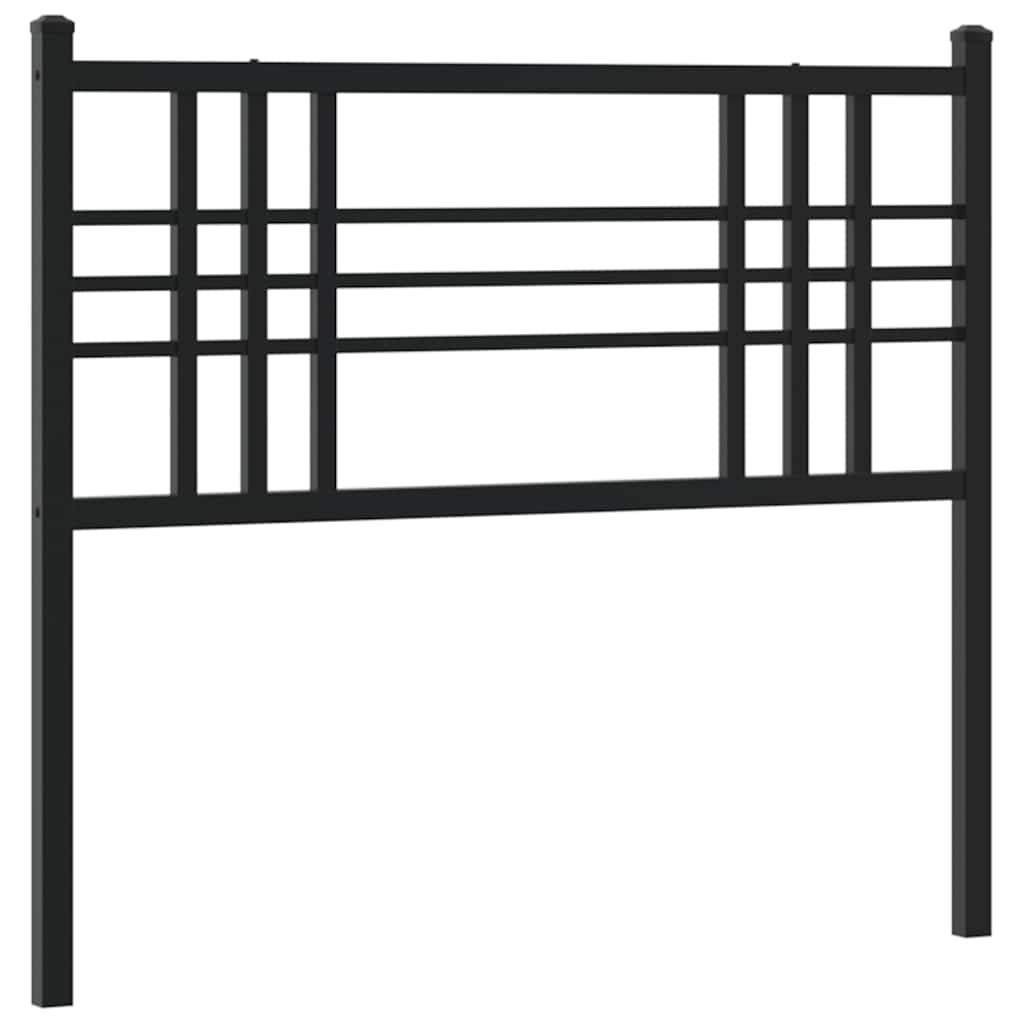 Testiera di Ricambio in Metallo Nero 100 cm